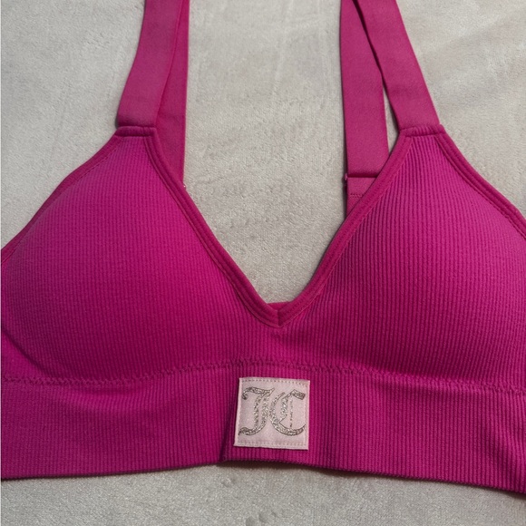Juicy Couture Pink Sports Bra NWOT - Picture 2 of 10
